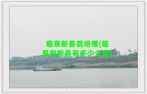 临泉新县栽培槽(临泉到新县有多少公里)